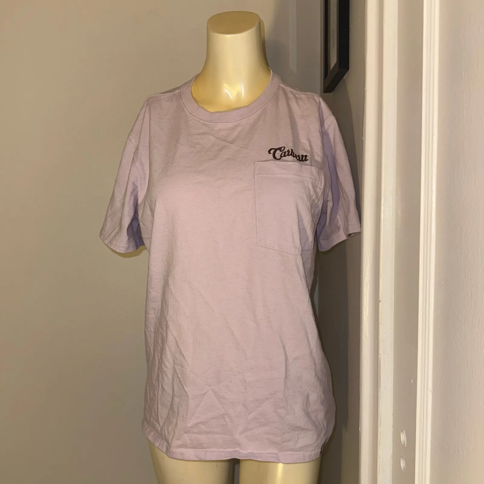 Carhartt Women's Size Medium Amethyst Fog T-Shirt Loose fit tee shirt - Image 5
