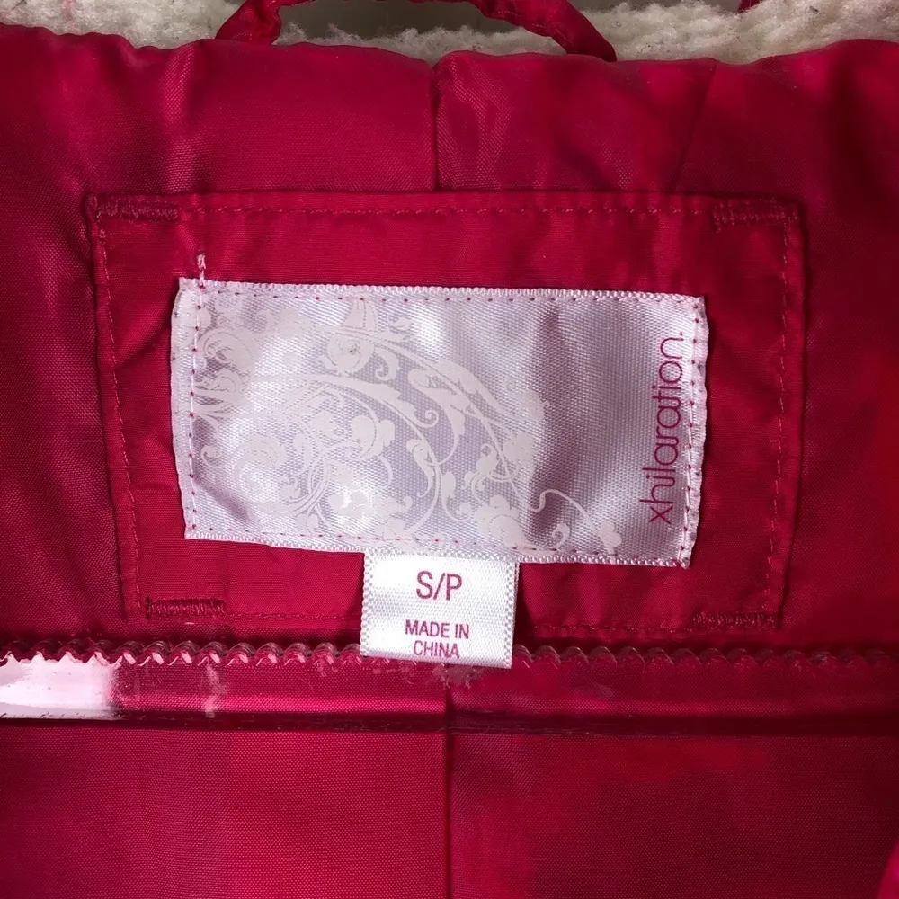 Xhilaration Pink Quilted Puffer Jacket Small Puffy - Image 3