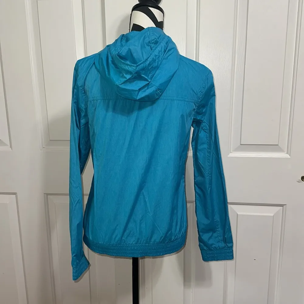 ZINE Clothing Blue Utility Rain Jacket with Hood Size M - Image 4