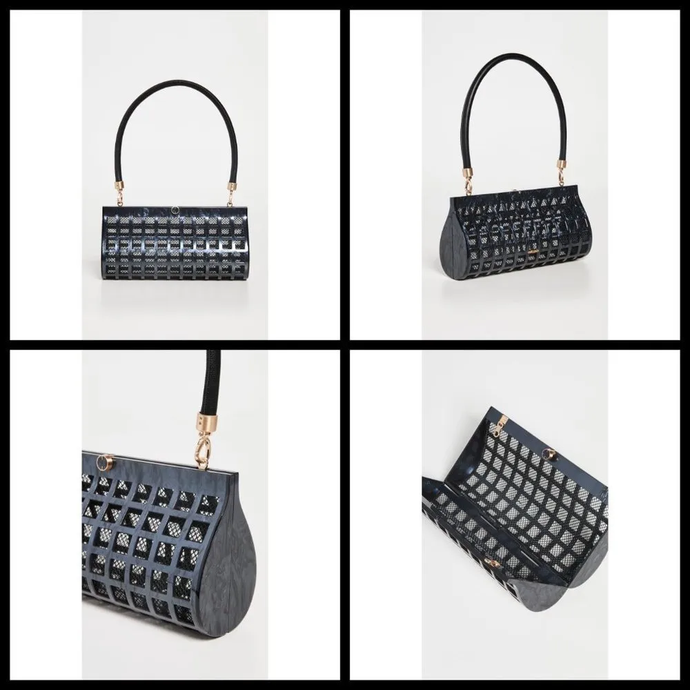 💕CULT GAIA💕 Alana Acrylic Shoulder Bag ~ Black NWT - Image 8