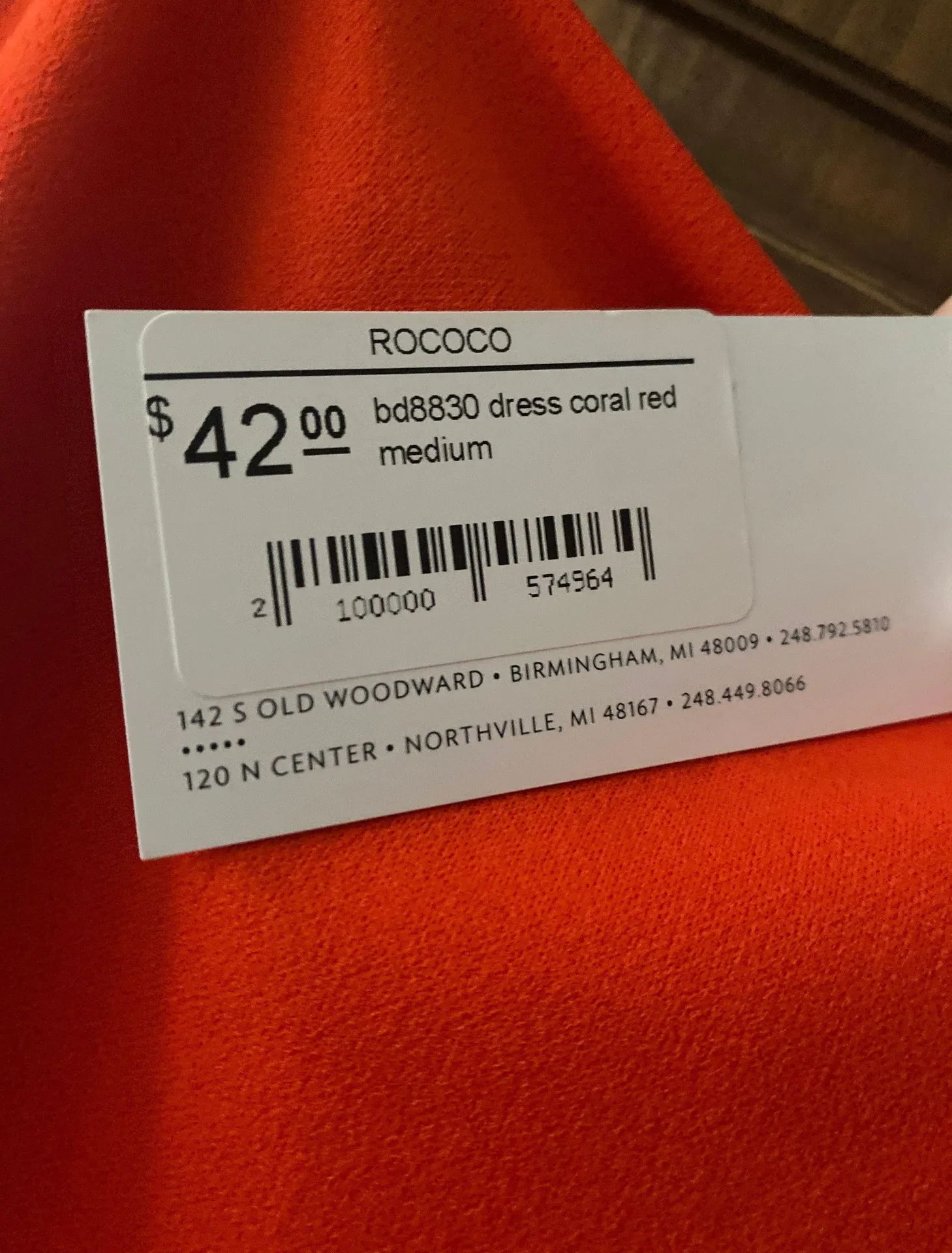 Red Mini Dress  - Image 3