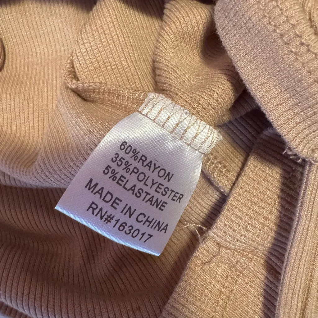 Princess Polly Mikayla Beige Tan Mini‎ Bodycon Ruched Dress Womens size 12 - Image 8