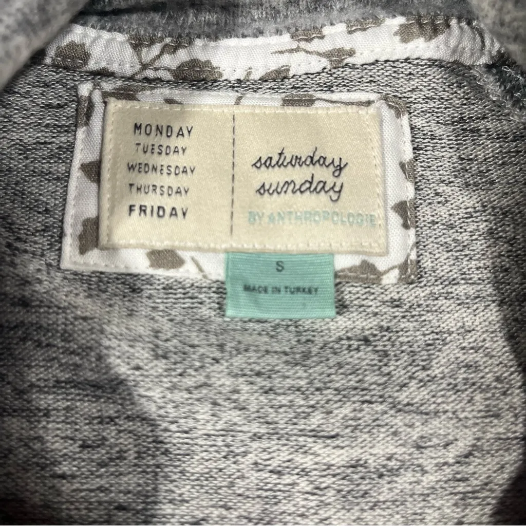 Saturday Sunday By Anthropologie Grey Long Sleeve Sweater; Small Women’s - Image 6
