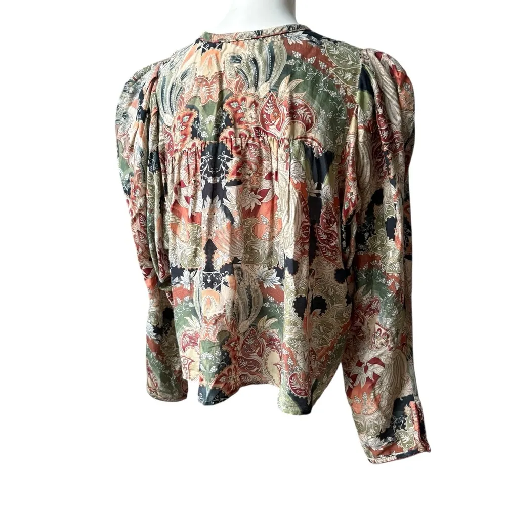 Chufy Cotton/Silk Puff Sleeve V - Image 7