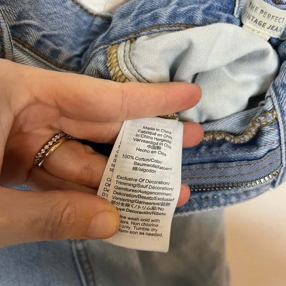 MADEWELL The Perfect Vintage Jean in Fitzgerald Wash Size 25 - Image 13