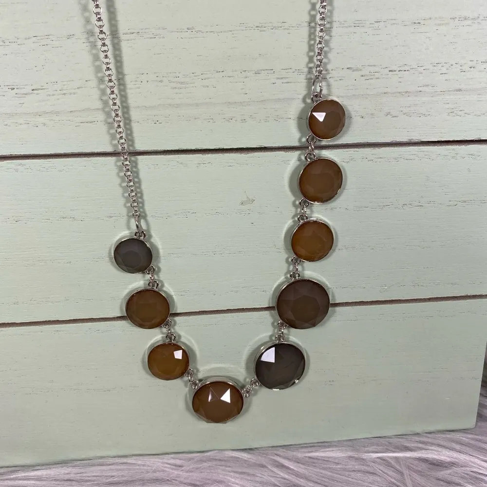 🆕 Color Brand Grey & Brown Crystal Jewelry Set Gray - Image 6