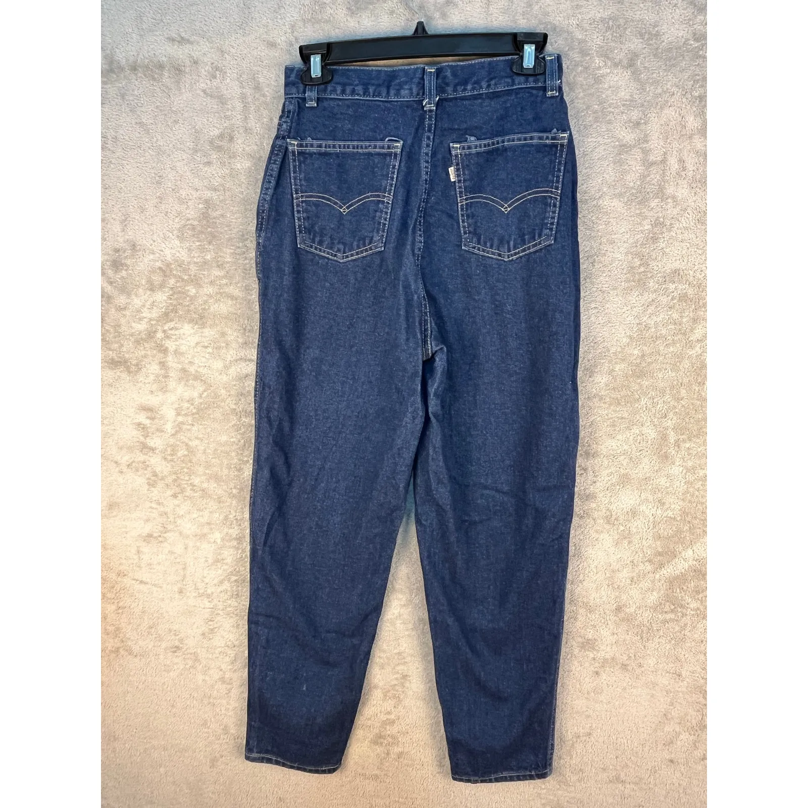 Vintage Levi's Brown Tab Jeans Size 26 High Rise Baggy Tapered Waist Skater - Image 5