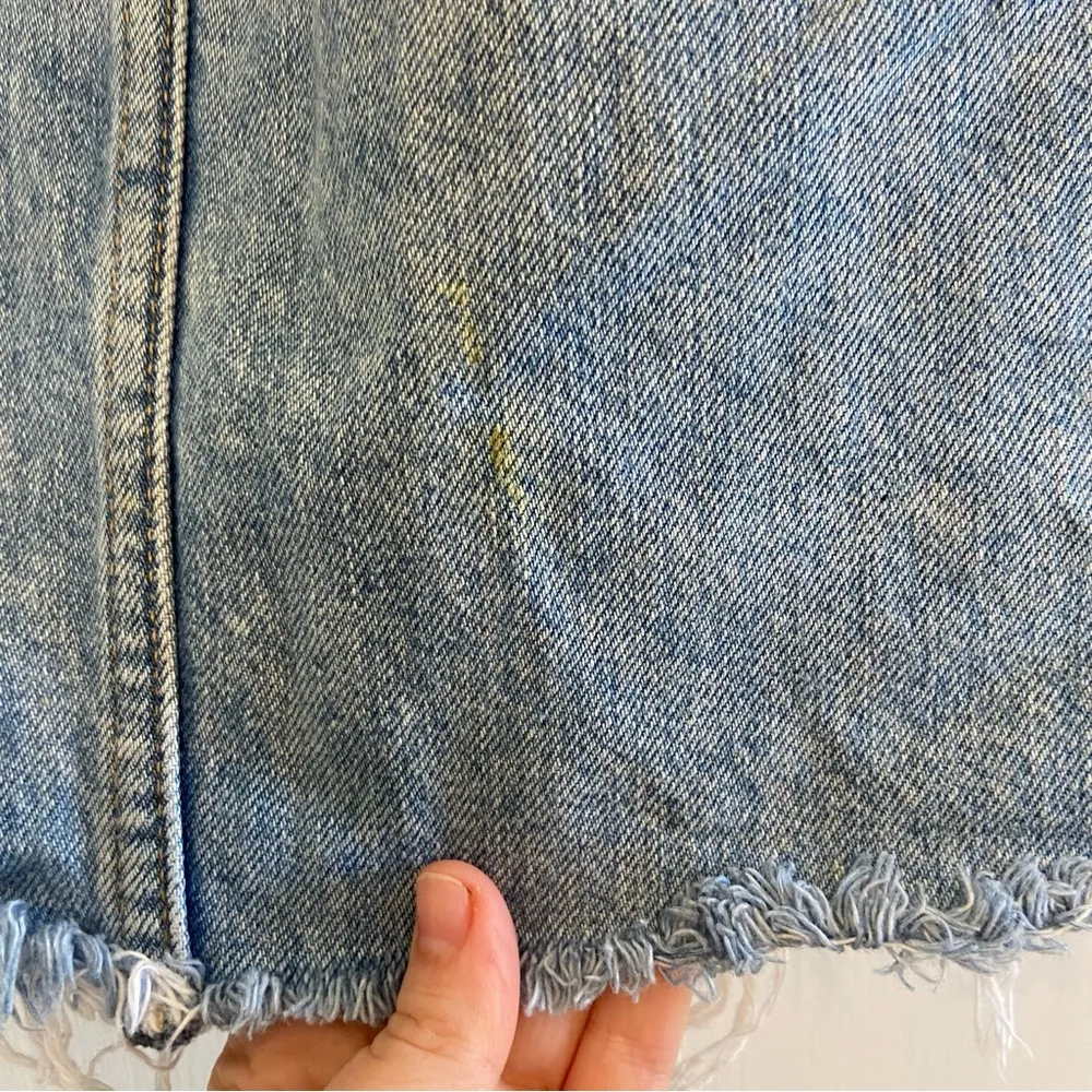 Everlane Denim Reconstructed mini skirt- read description - Image 5