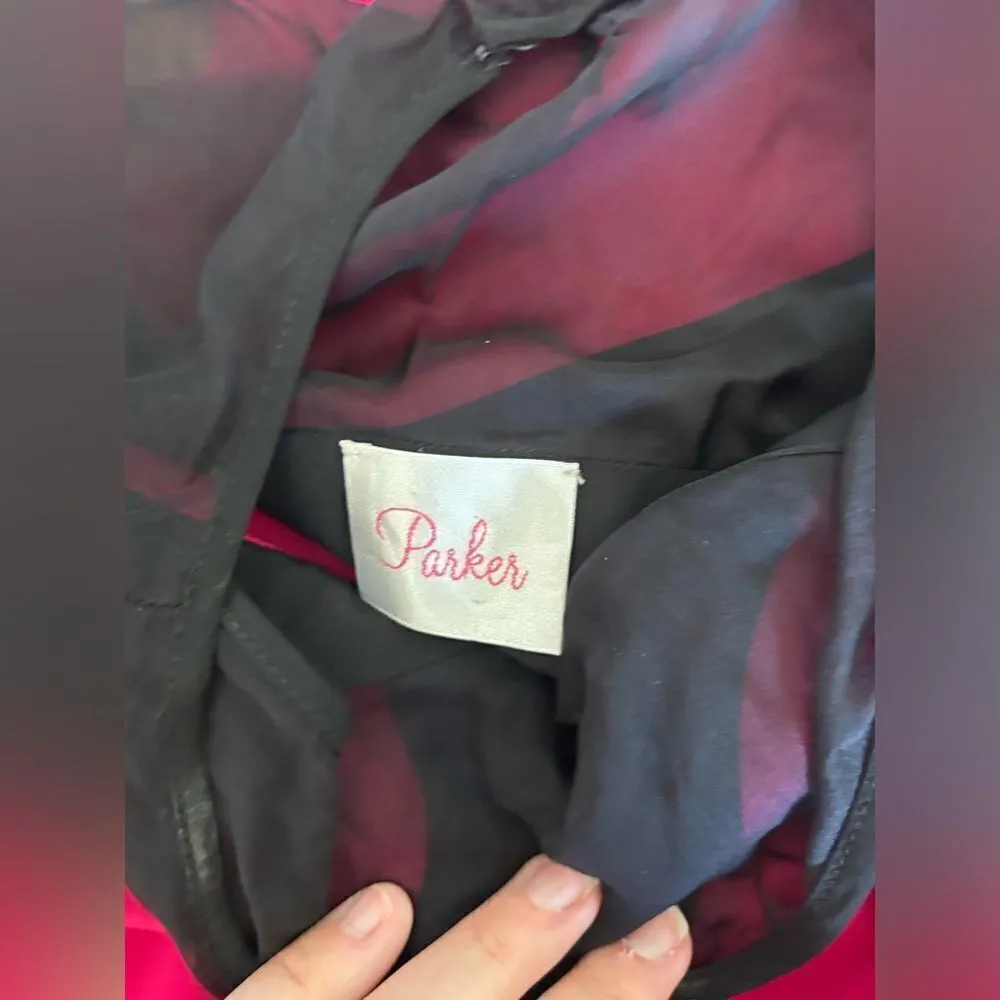 Parker pink and black dress - Image 2