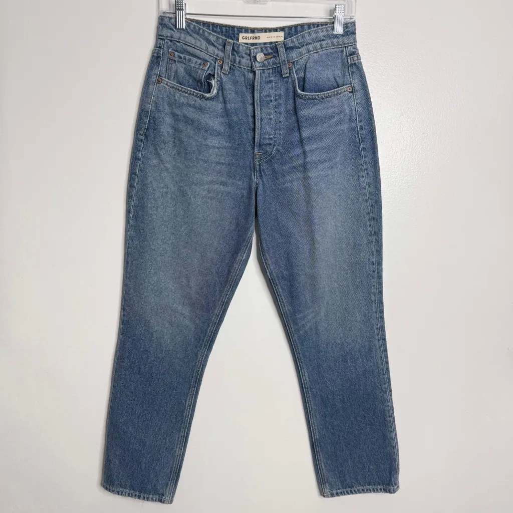 Grlfrnd The Karolina High Rise Straight Crop In Long Island Button Fly Size 26 - Image 2