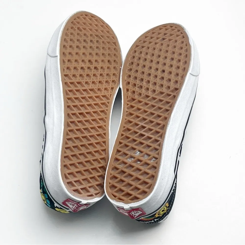 VANS Better Day Black Graphic Slip On Canvas Shoes, Size 9 - Image 3