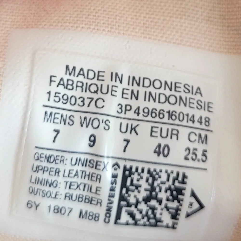 Converse Chuck Taylor All Star Womens Pink Blush Leather Sneaker Women's Size 9 - Image 8