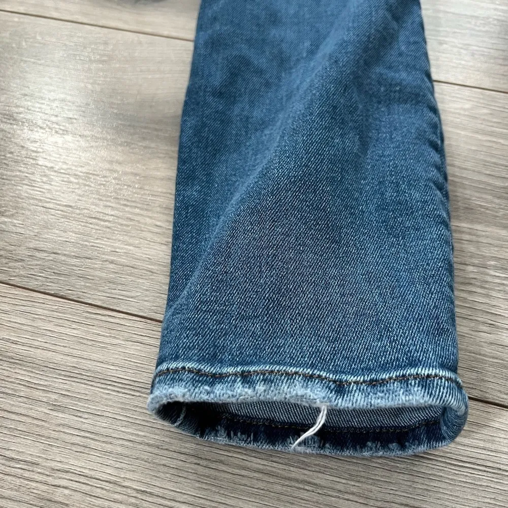 Good American Good Legs Ripped High Waist Crop Skinny Jeans | Blue 836 | 8/29 - Image 5