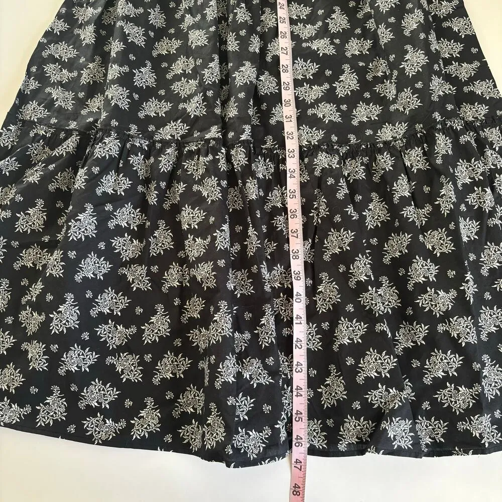 Francesca’s Miami Thalia Smocked Tie Strap Tiered Midi Dress Women’s Size Medium - Image 7