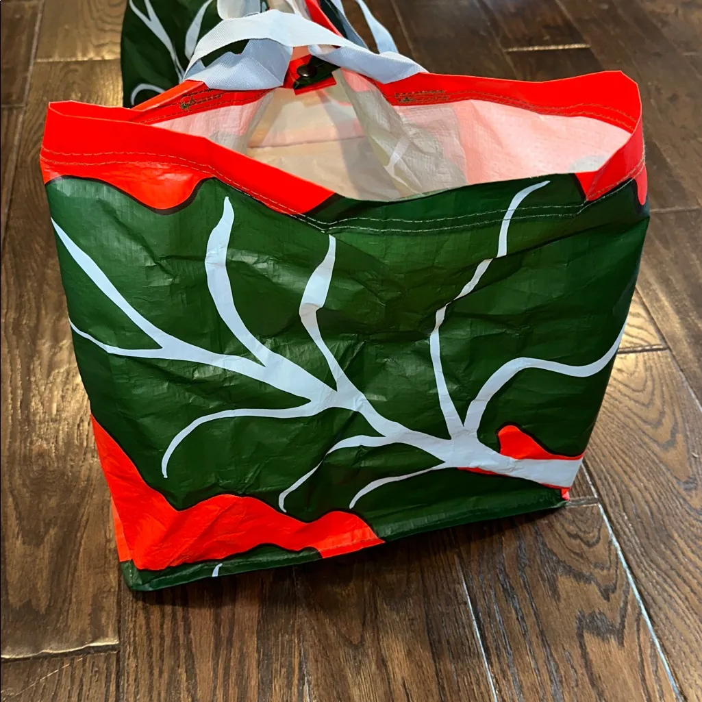 IKEA limited edition Marimekko Bastua Red and Green Designer large Tote bag - Image 9