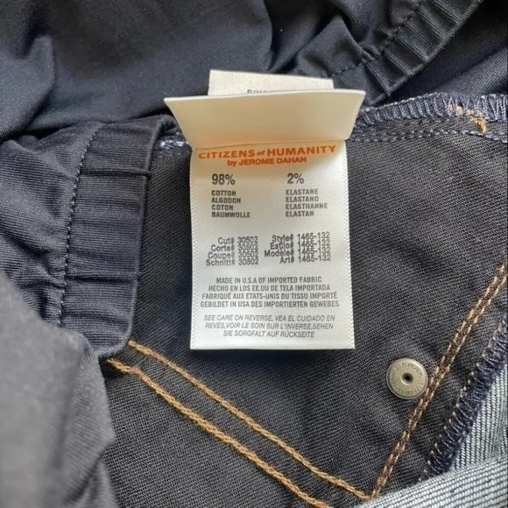 Citizens of Humanity Maternity Jeans Belly Panel Dani Straight Leg Crop Size 28 - Image 12