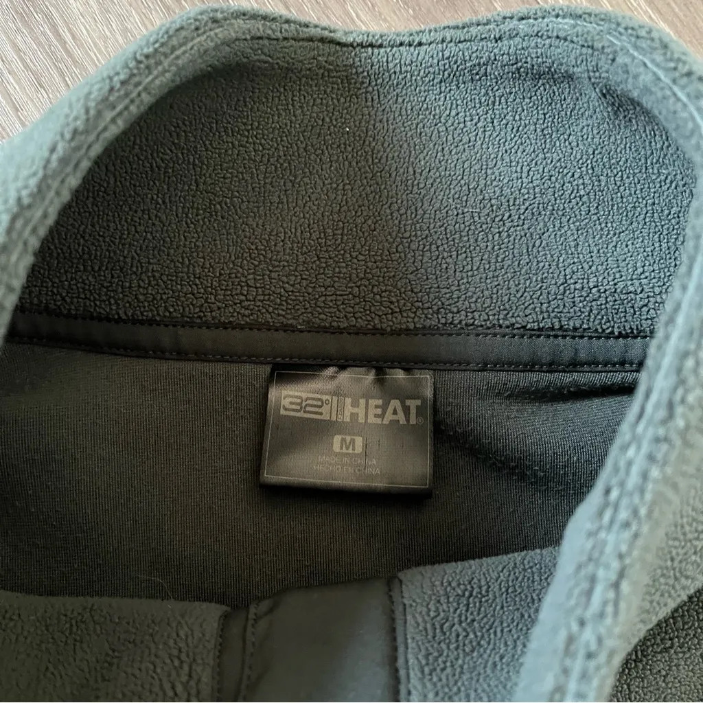 32 Degrees Forest Green Fleece Pullover - Image 2