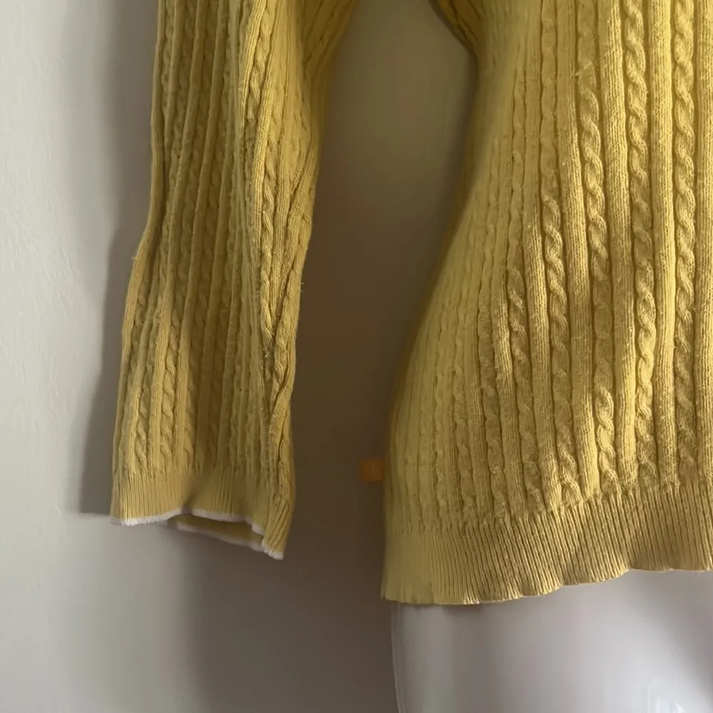 Lauren Ralph Lauren cable knit sweater Yellow Size M - Image 3