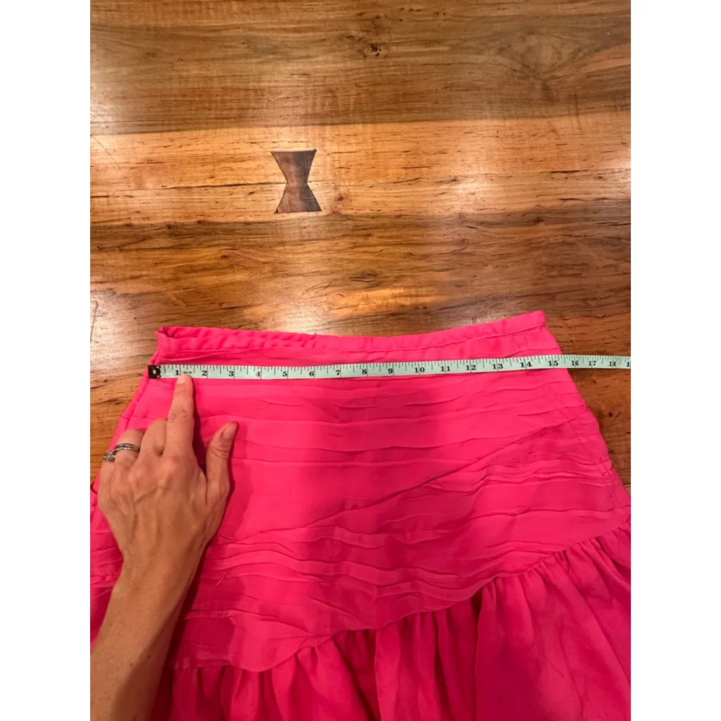 Women's DO+BE Pink Ruffled Mini Skirt L - Image 6