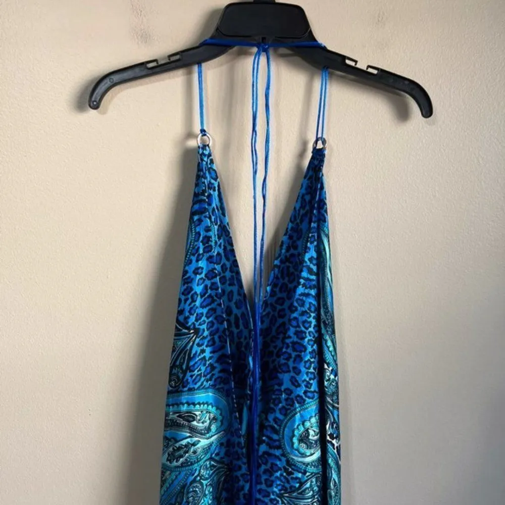 NWT Designs one size blue coverup dress - Image 4