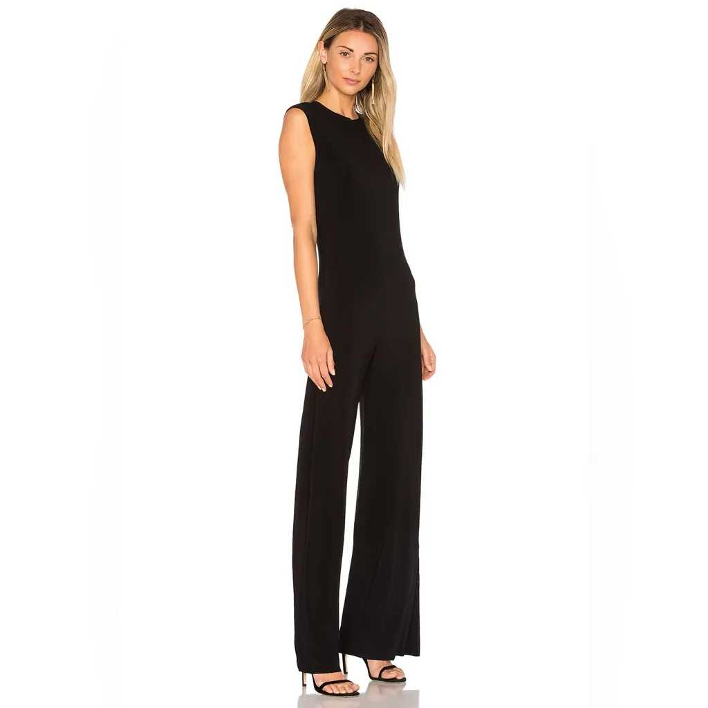 Norma Kamali NWT  Black Jumpsuit Revolve Lg - Image 2