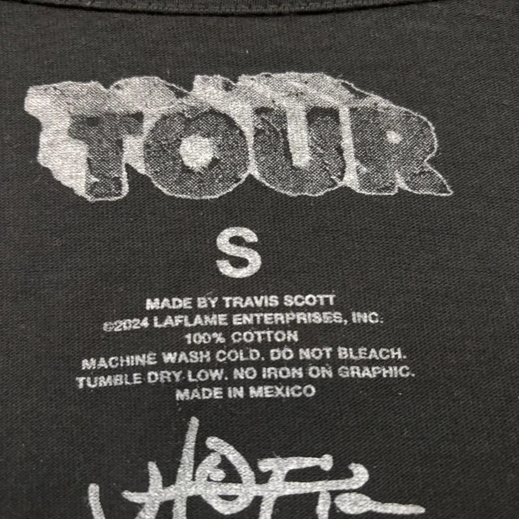 Travis Scott Utopia Im Free Circus Maximus World Tour Hip-Hop T-Shirt Small - Image 4