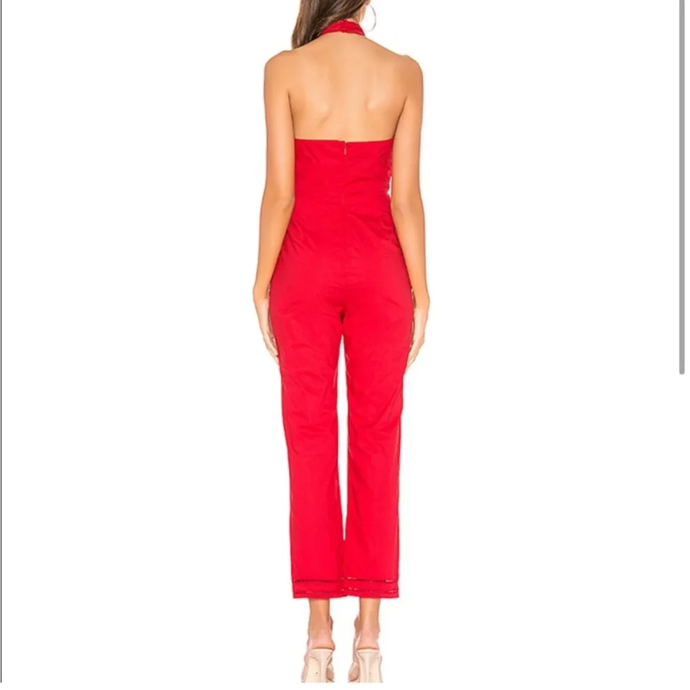 LOVERS + FRIENDS revolve Cobi jumpsuit in Strawberry - Image 3