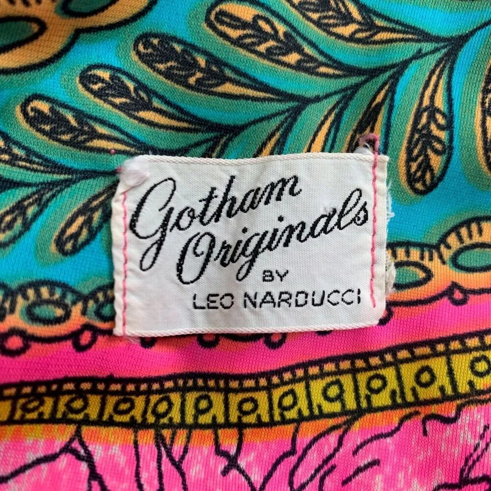 Vintage 60s Hawaiian Dress Womens Size XS Pink Empire Waist Polynesian Viva Tiki - Image 10