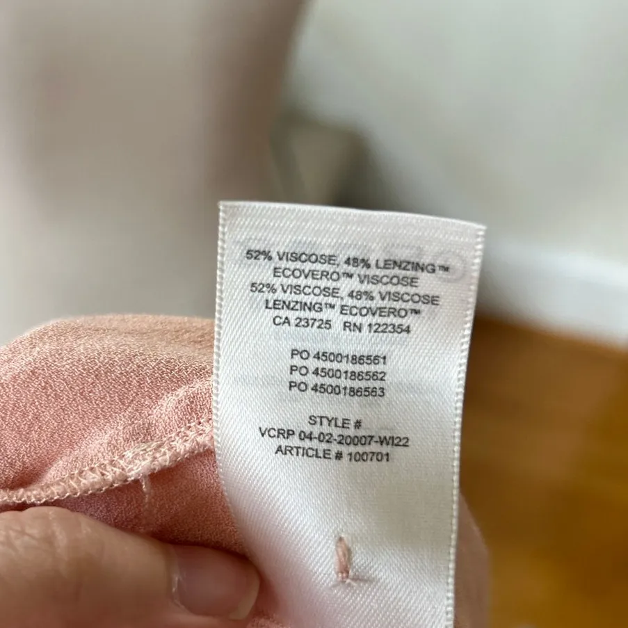 Wilfred  Aritzia Pale Pink Button Down Long Sleeve Blouse - Image 6