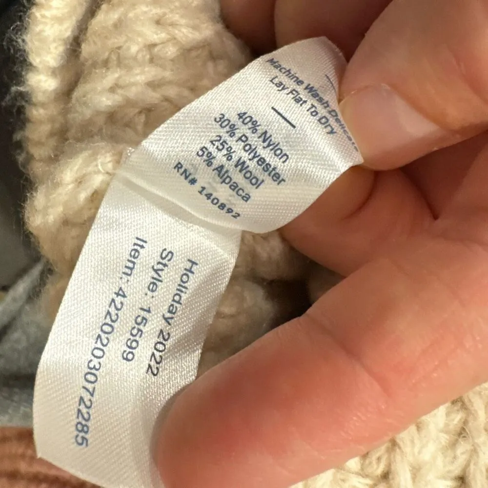 Marine Layer Juniper Oversized Turtleneck Colorblock Sweater size small - Image 4