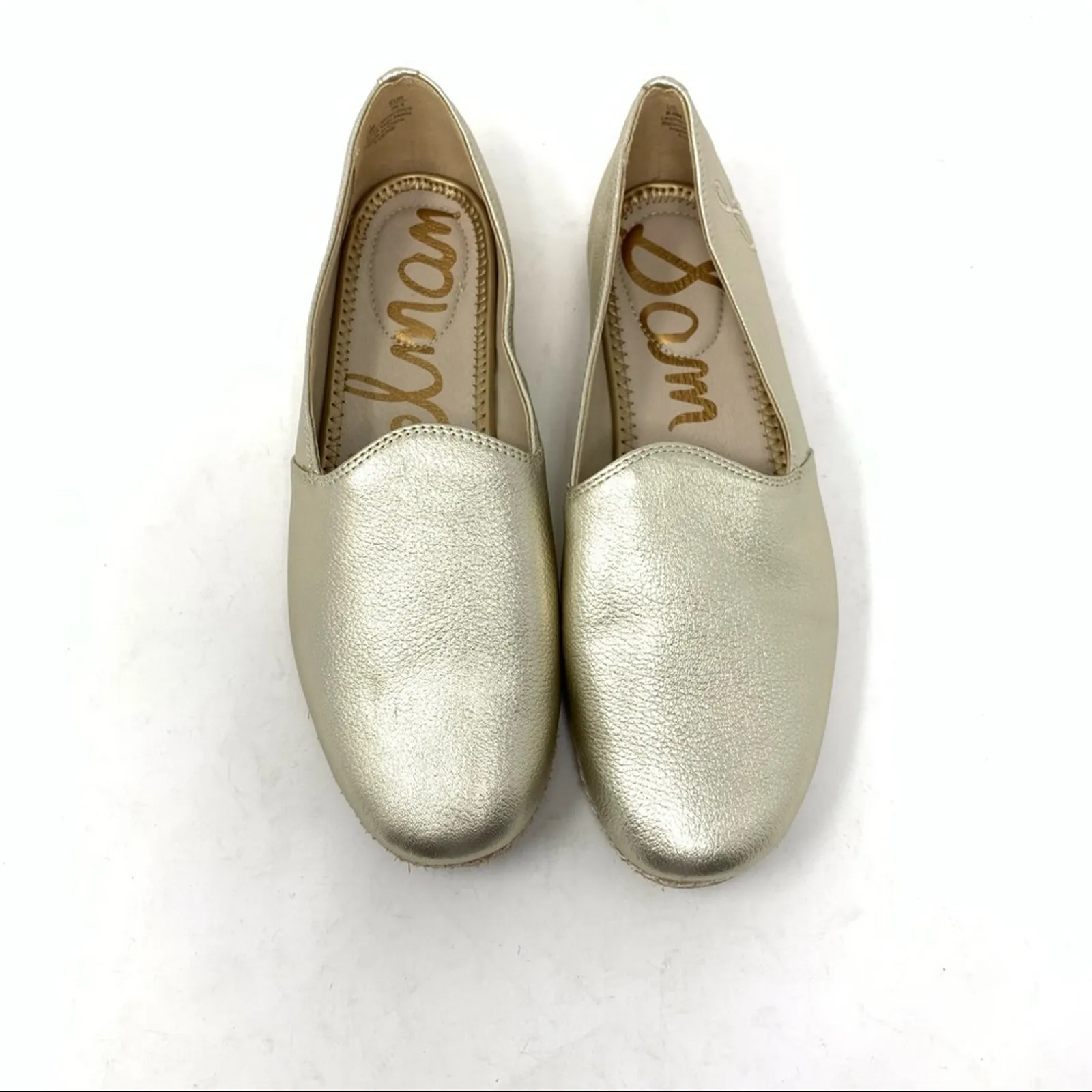 Sam Edelman Everie Gold Metallic Jute Loafer Flat - Image 3