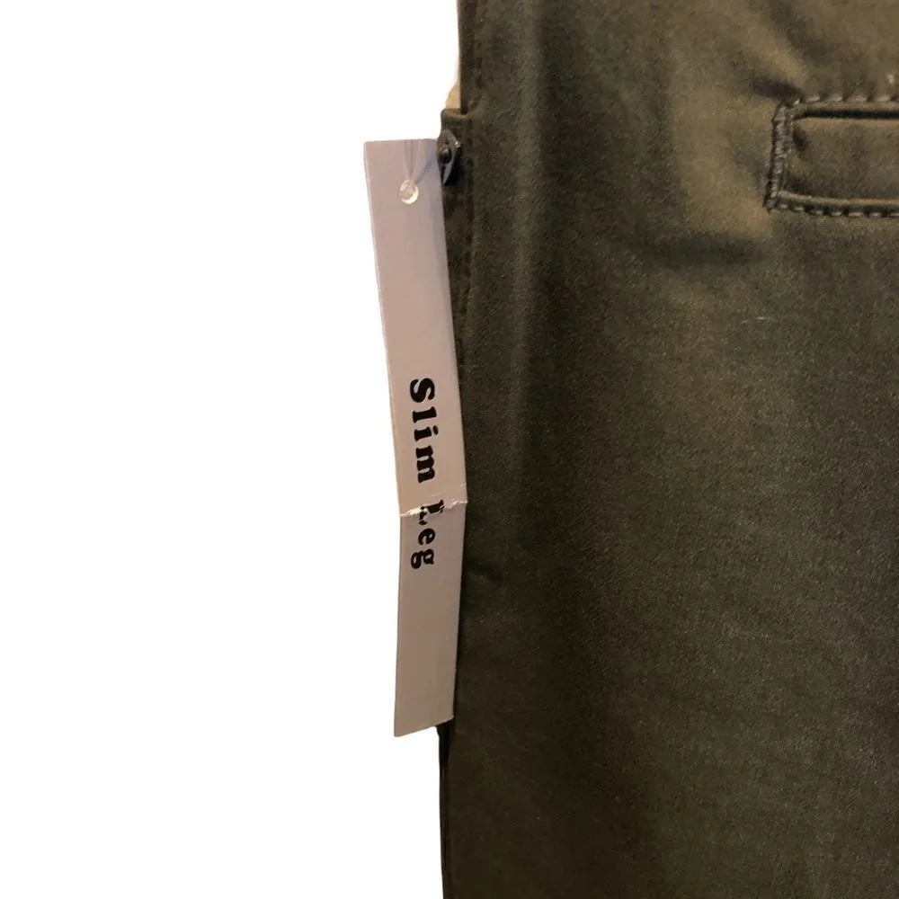 Zac & Rachel Olive Green Slim Leg Leggings Women’s Size 10 *** read description Green - Image 7