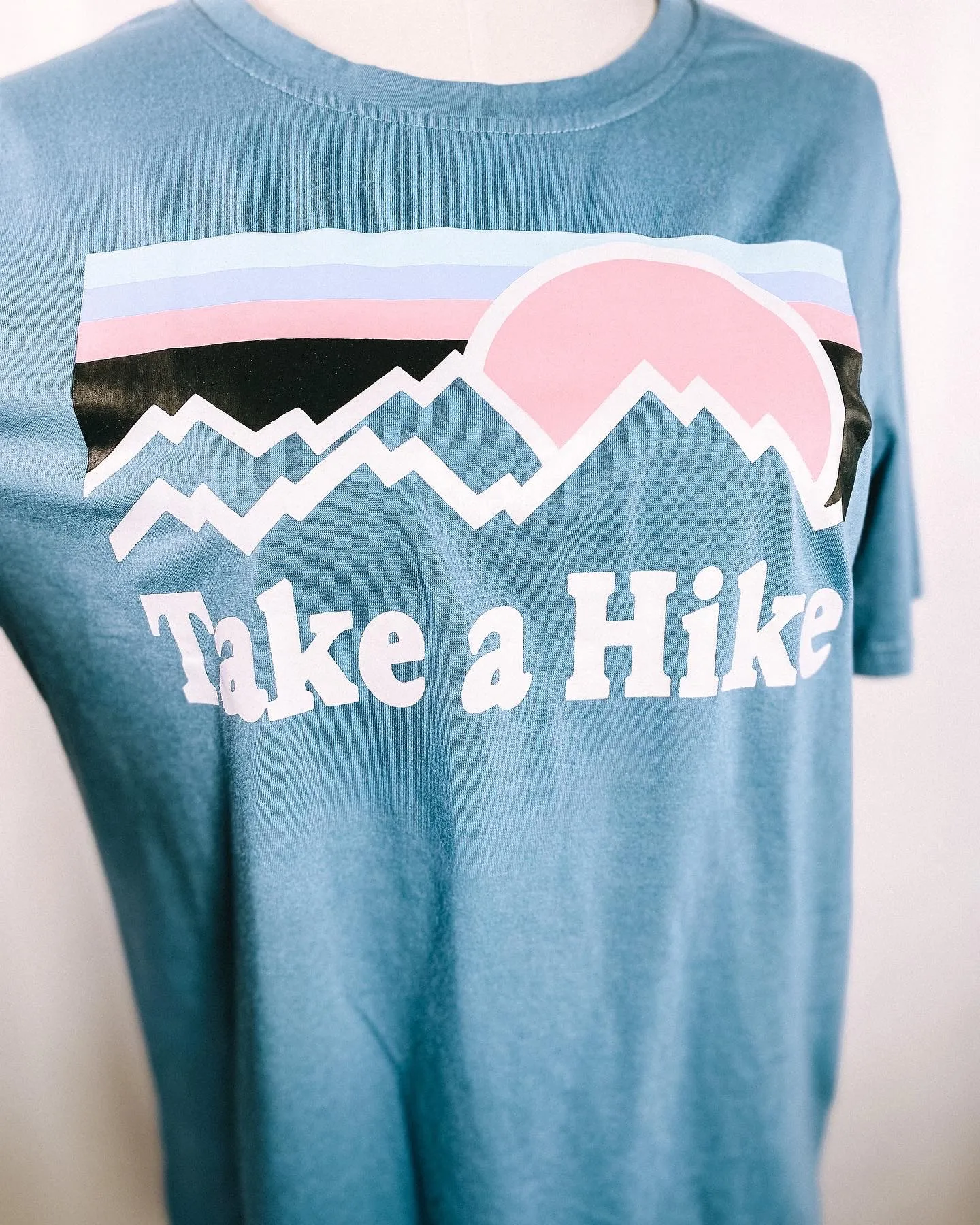 Take A Hike Tee shirt Blue Size M - Image 3