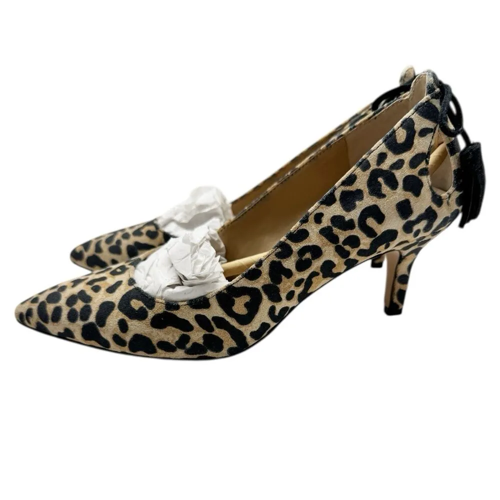 NWT G.I.L.I Georgette Leopard Print Pointed Toe Pumps Size 6 - Image 3