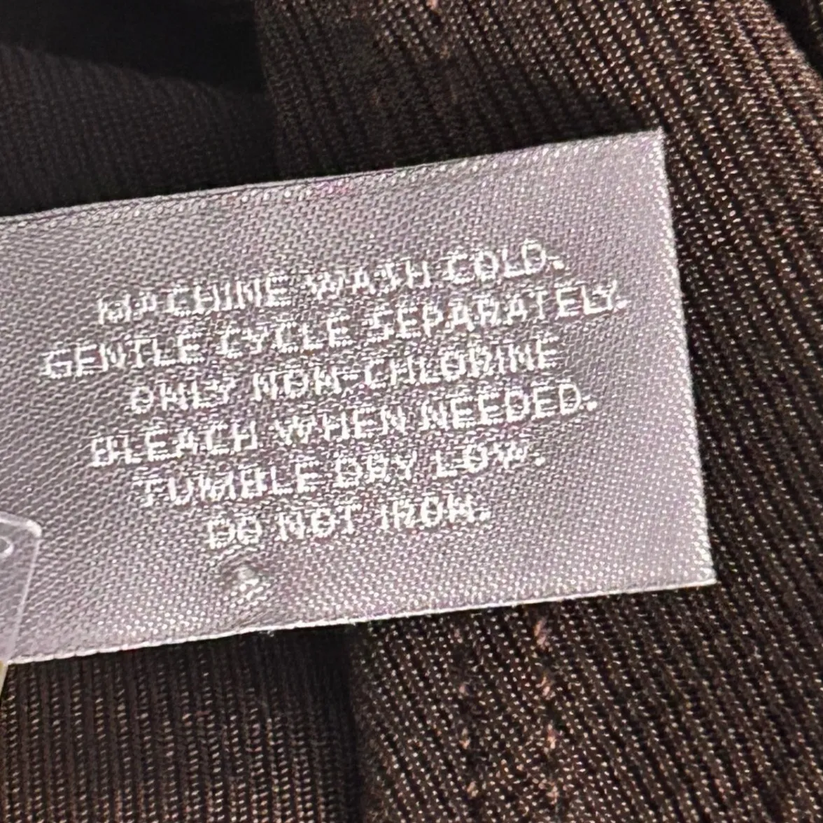 Chicos‎ Womens Tank Top Size XL Or 3 Travelers Brown Slinky Knit Liquid Knit - Image 6