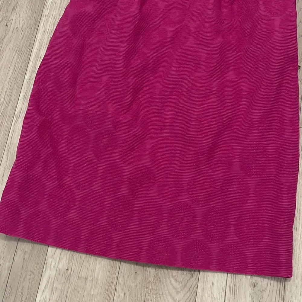 Taylor floral embroidery print ruffle fuschia dress 8 Purple - Image 2