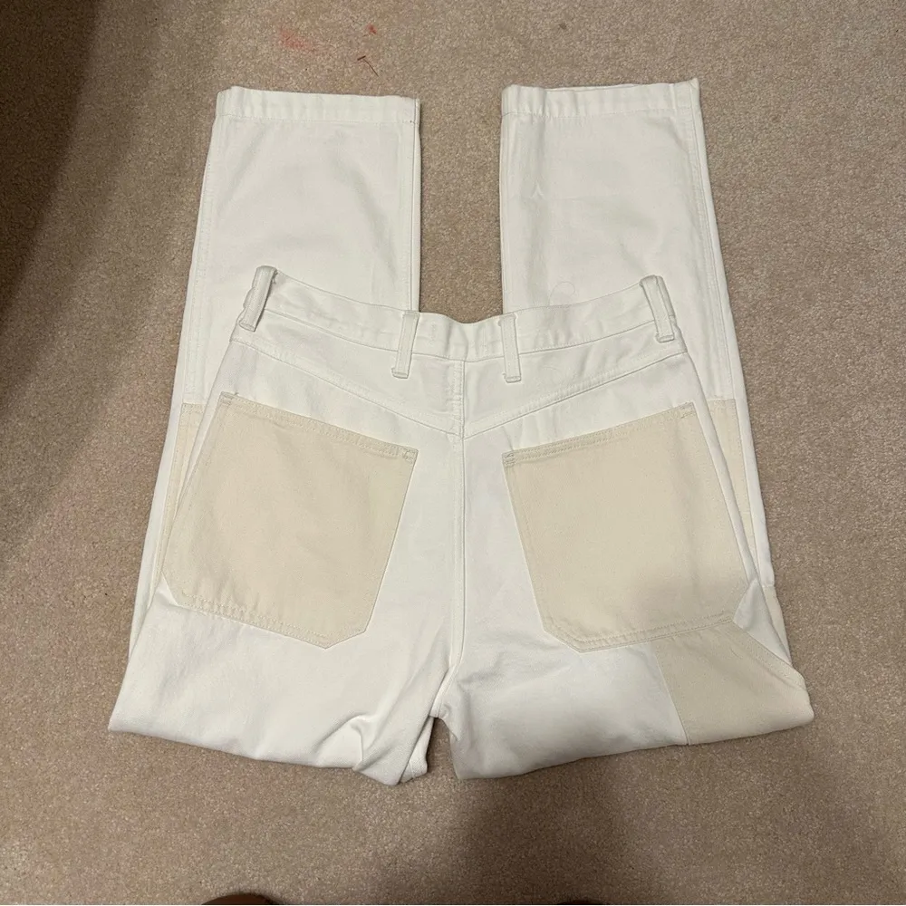 Madewell The '90s Straight Jean: Two-Tone Workwear Edition sz 30 - Image 10