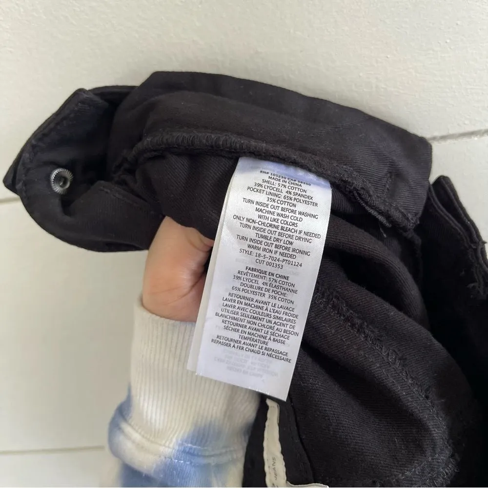 Joie Women’s 24 Adorea Black Lace Up Skinny Pants Moto - Image 3