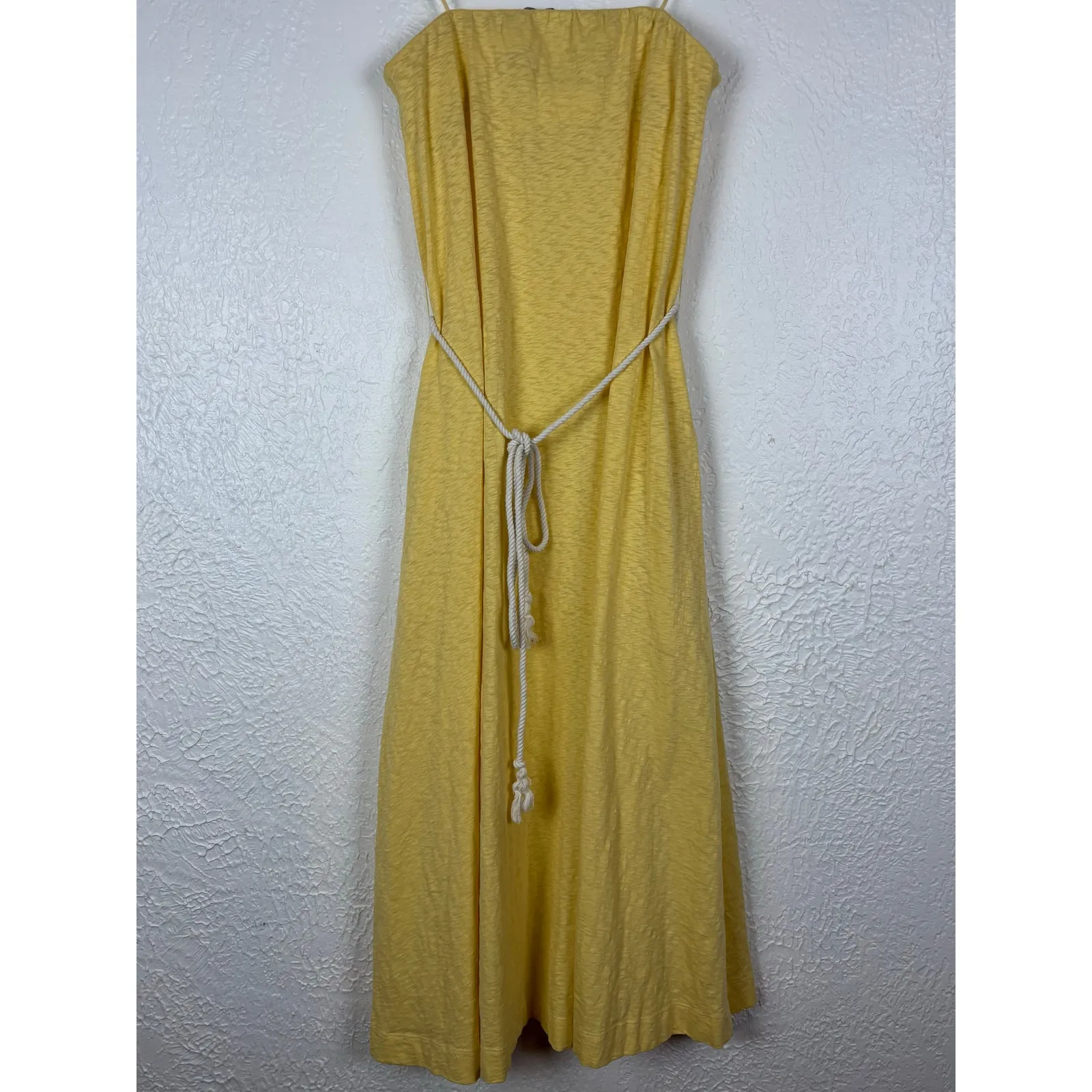 Free People Beach Peyton Maxi Strapless Tube Dress Yellow NWOT Size XS - Image 6