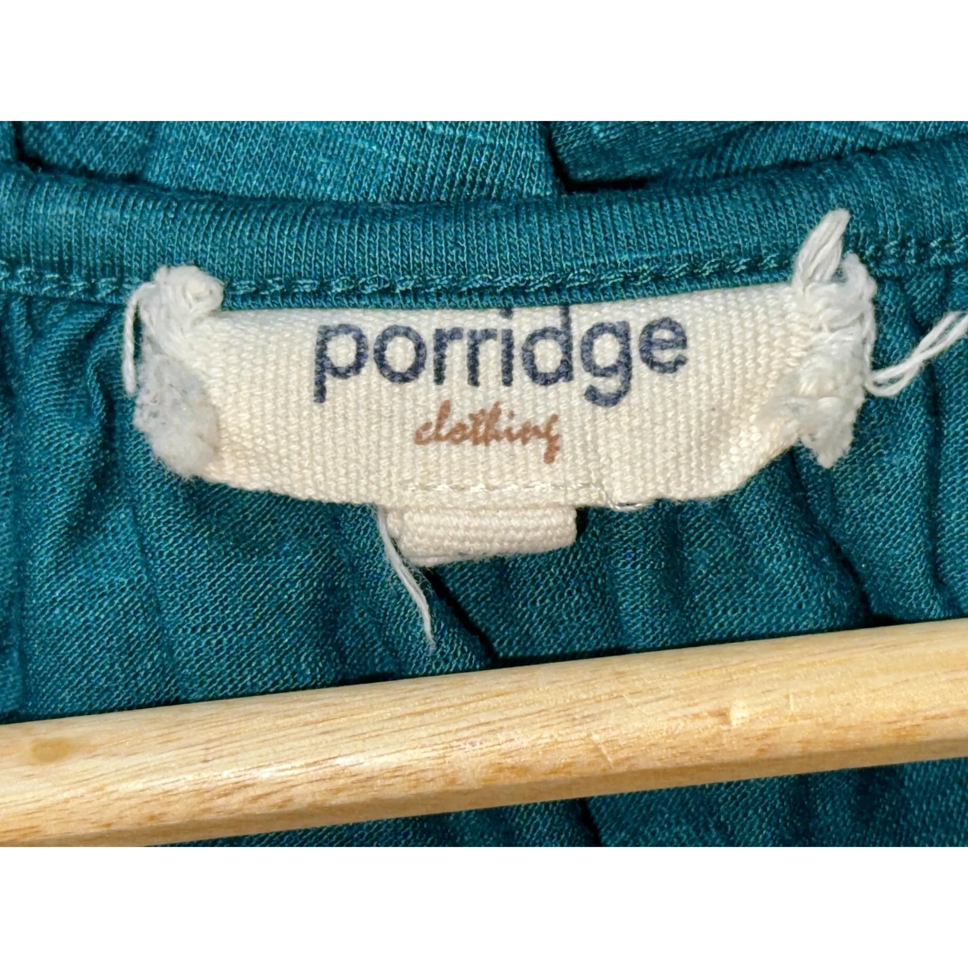 NEW Porridge Anthropologie Teal Blue Puff Sleeve Short Sleeve Blouse Top Size XS - Image 4