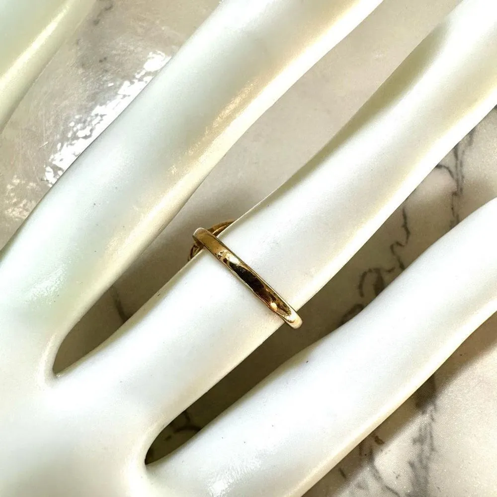 Gold tone heart ring - Image 3