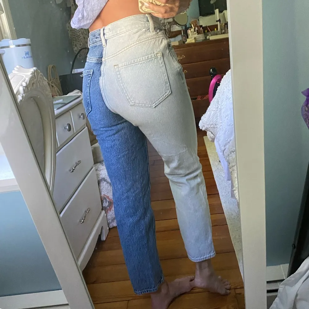 Two Tone Denim Jeans - Image 2