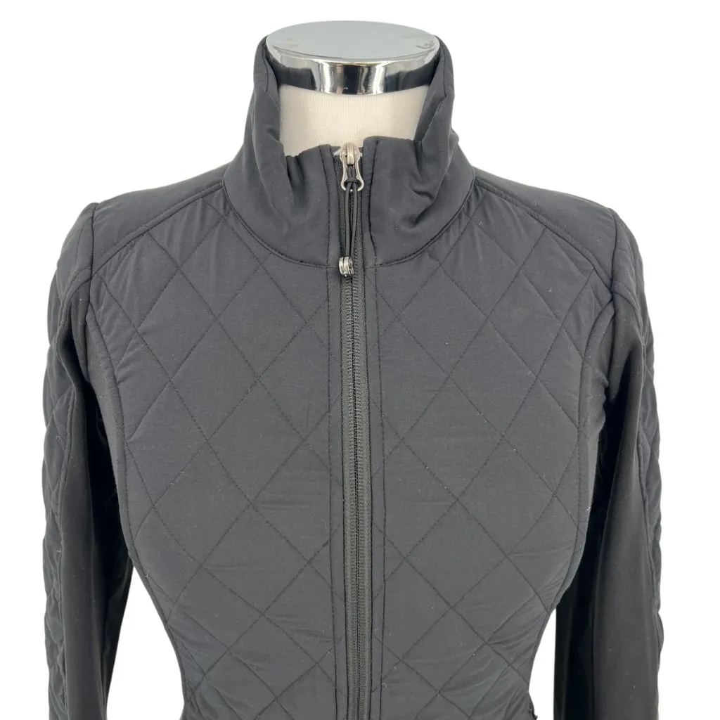 Athleta Upside Quilted Jacket Black Size XS - Image 2