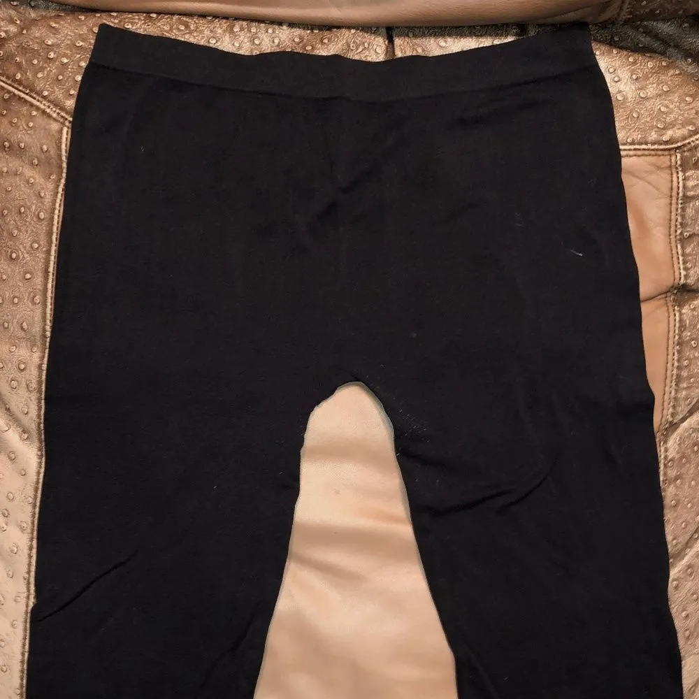 One Step Up Women’s Size S/M Black Seamless Leggings Soft Stretch Ankle Length - Image 2