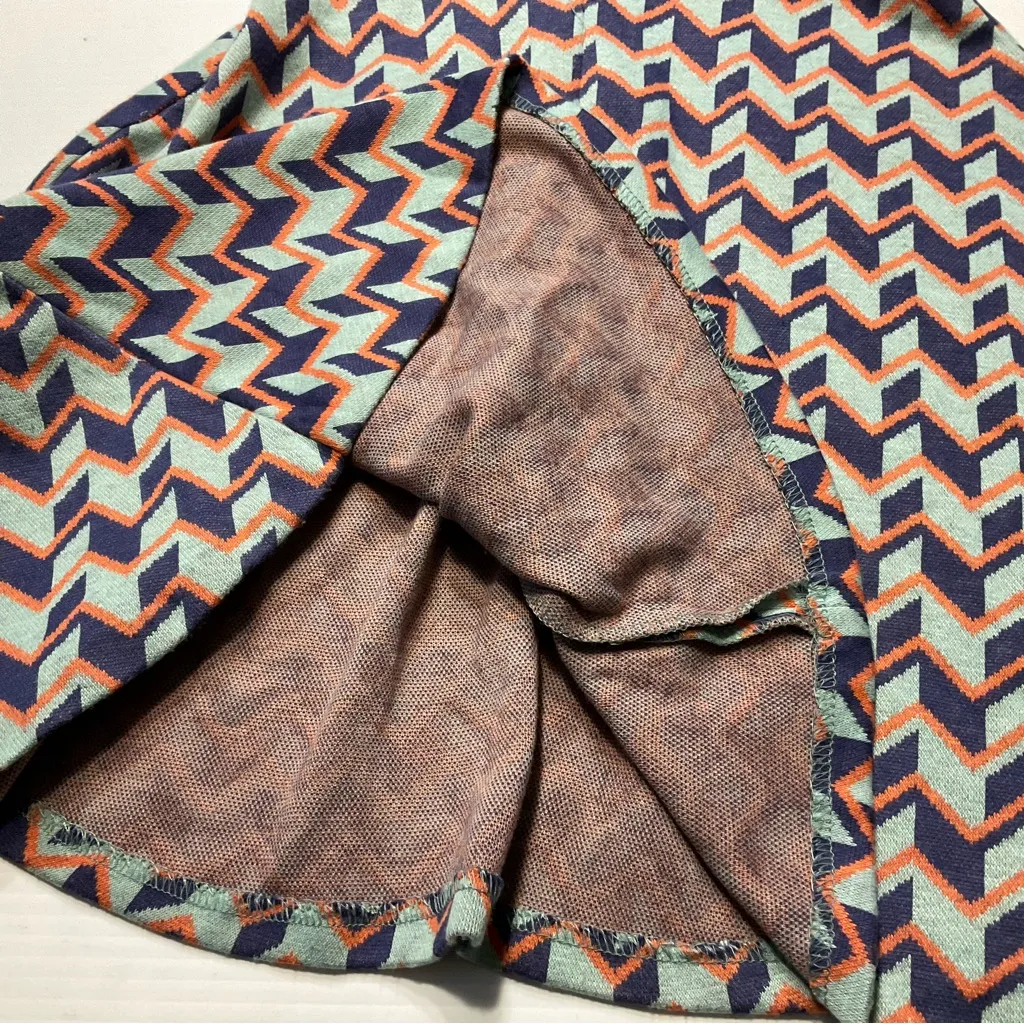 Bar III Womens Juniors Dress Sz XS Geometric Muted Tones Fit and Flair Adorable! - Image 8
