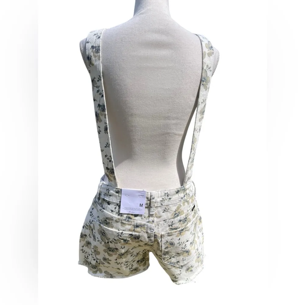 KanCan Stylish Floral Denim Overalls - Image 3