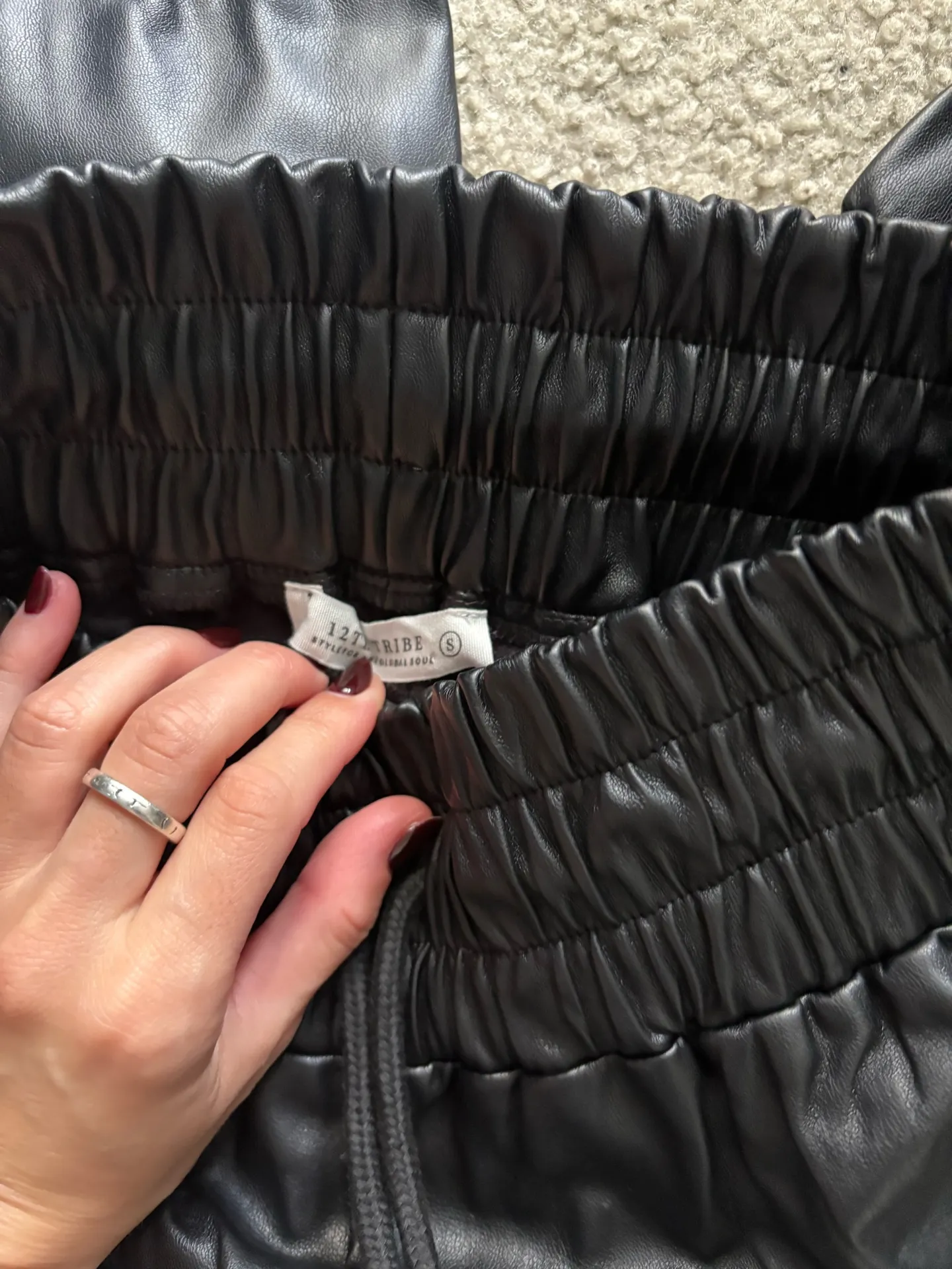 12th Tribe Leather Pants - Image 3