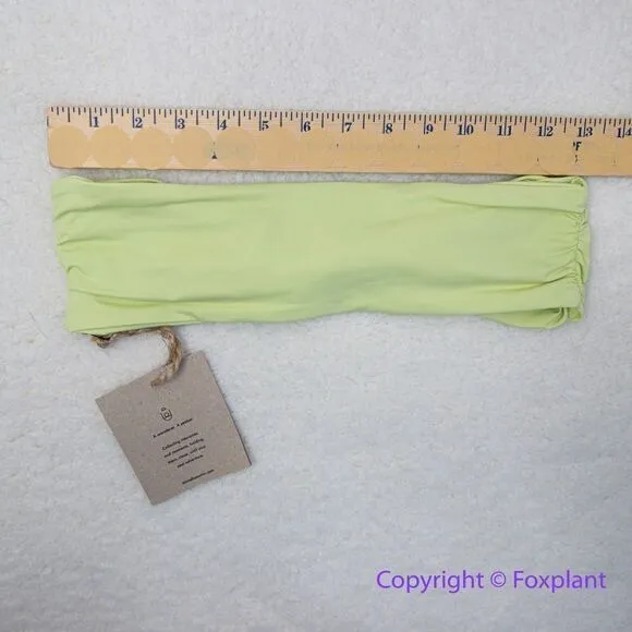 NEW Stone Fox Swim x Free People‎ lele knotted bandeau bikini top, size S - Image 5