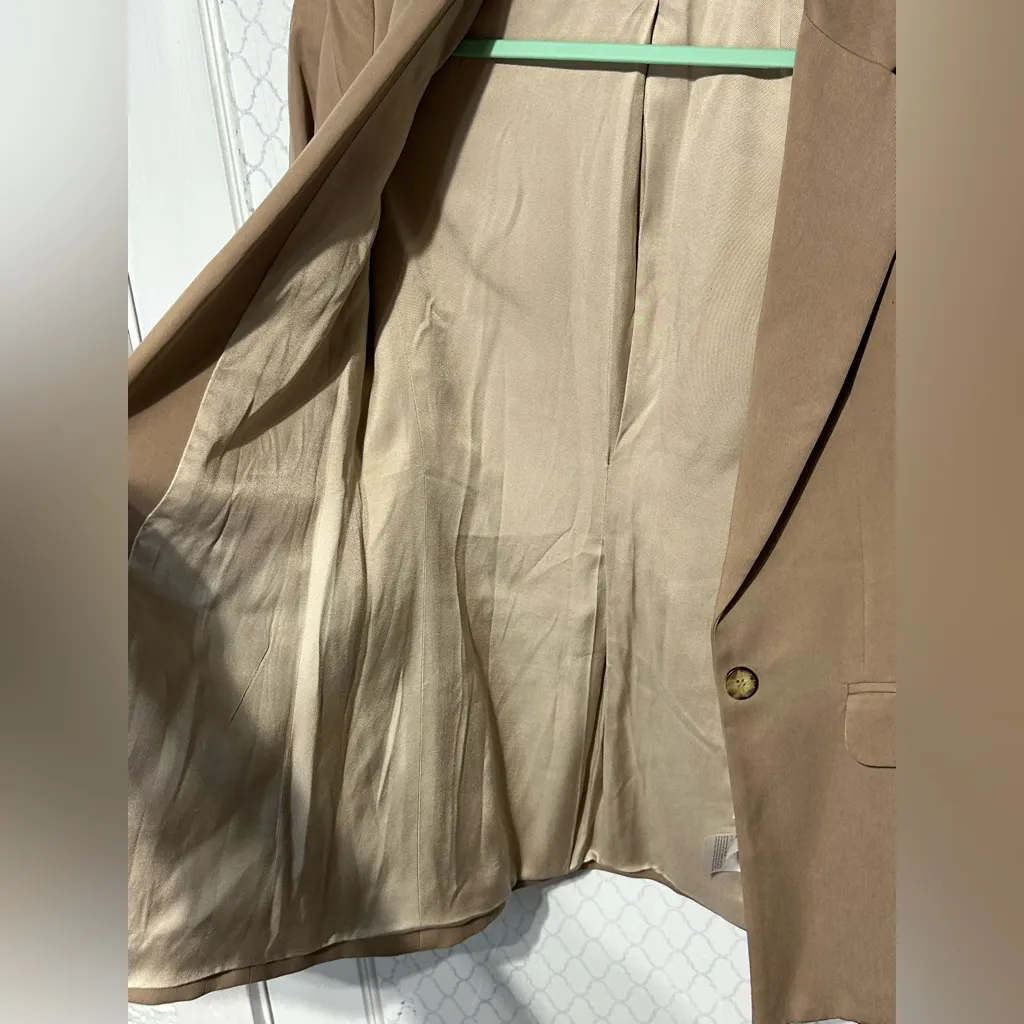 Reformation major blazer khaki tan brown small - Image 7