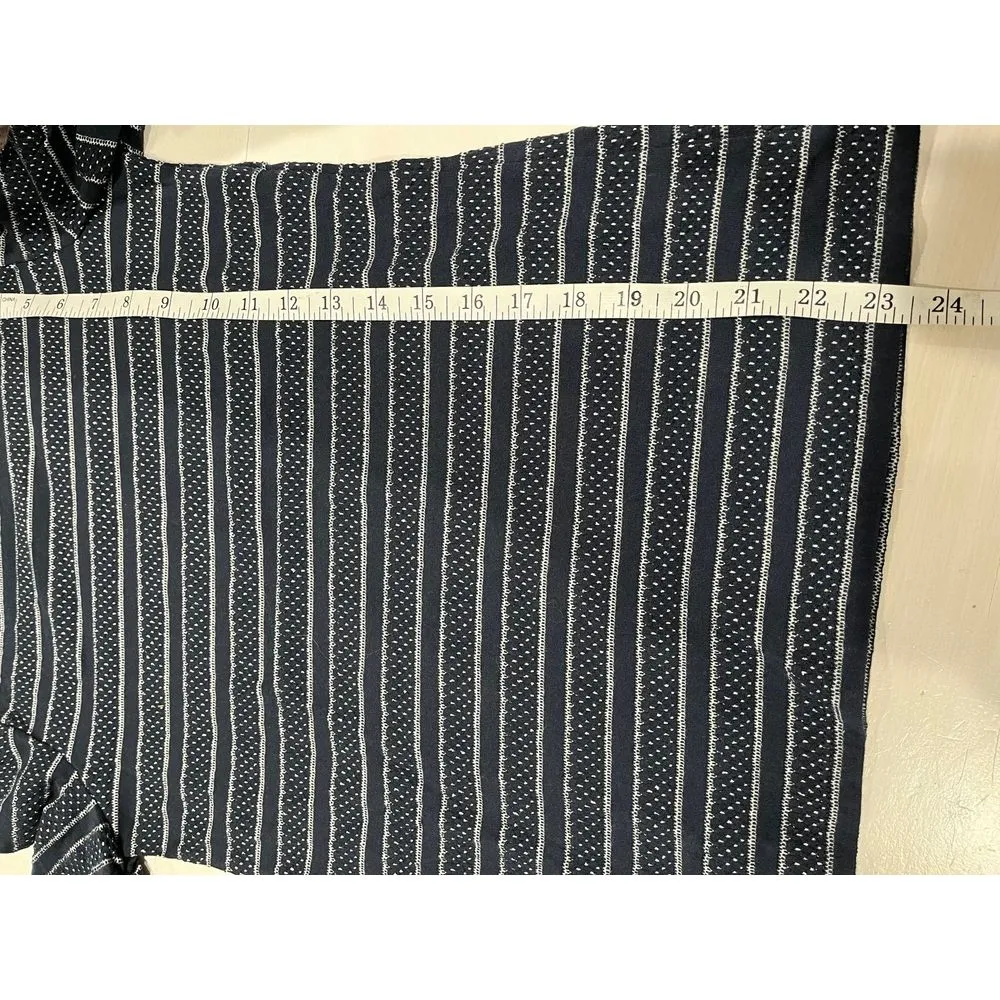 LOFT XS Cinched‎ ruffled knit long sleeve top - Image 8